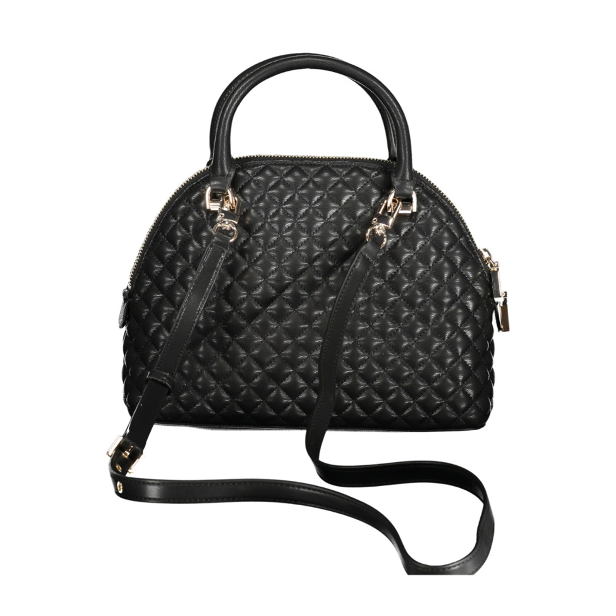 Guess borsa a mano nera trapuntata con charm gioiello 2 29708094