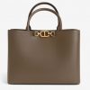 Borsa tote donna twin set toupe con dettaglio logo oro 11 30389881