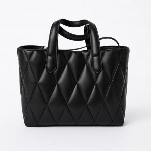 Borsa tote donna twin set nera trapuntata in pelle sintetica – 9 30389888