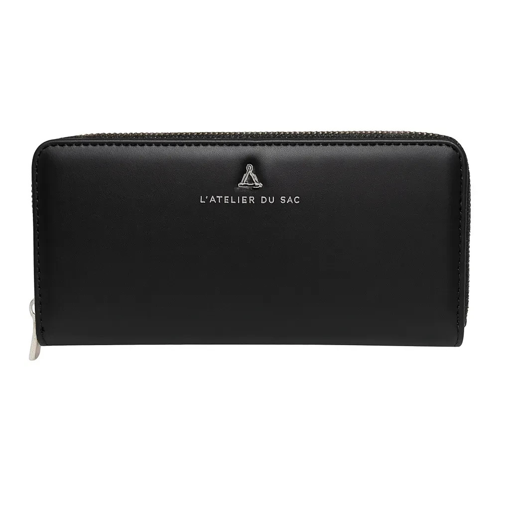 Portafoglio donna l'atelier du sac nero – eleganza e funzionalità zip around 1 30394912