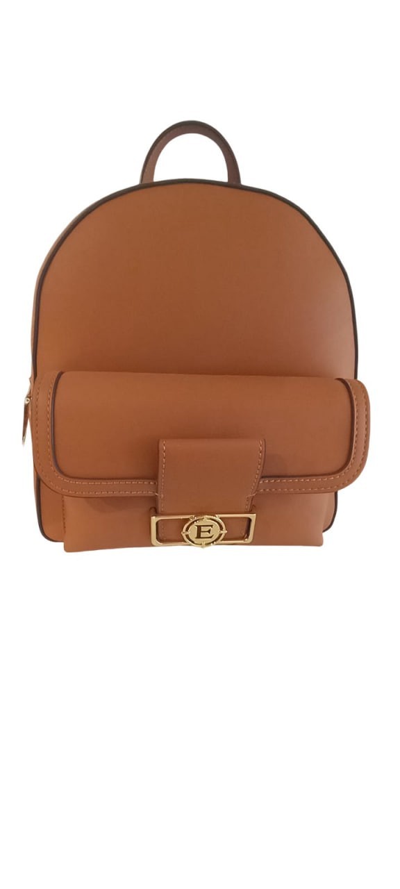 Zaino elegante in ecopelle cuoio – e-golden logo 1 30395023