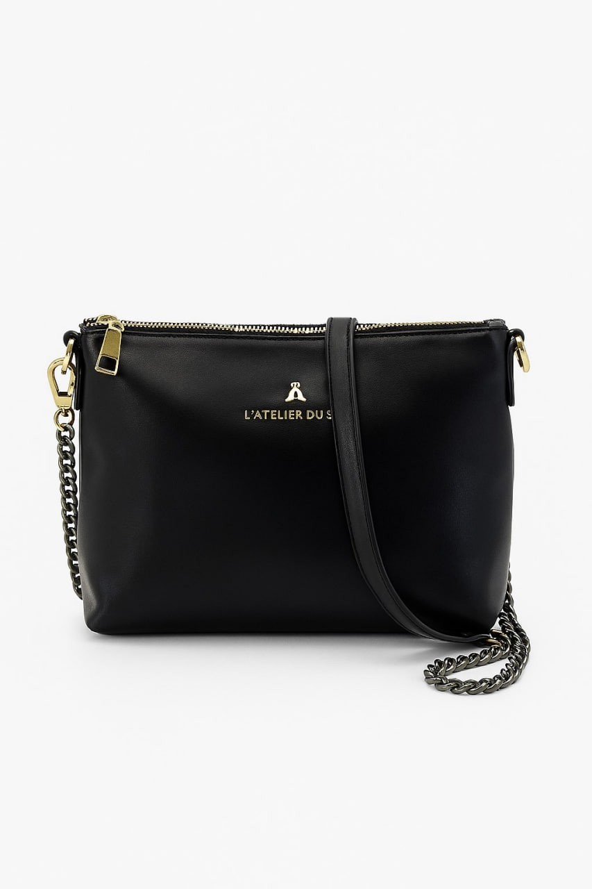 Borsa shopper elegante in ecopelle con borchie e nappina decorativa 3 30399009