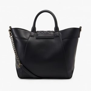 Borsa shopper elegante in ecopelle con borchie e nappina decorativa 7 30399010