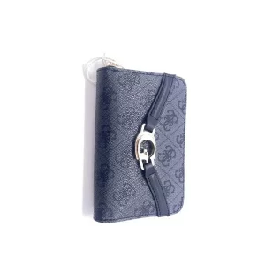 GUESS Portafoglio Donna Dea Coal Logo - Portafoglio Elegante con Logo in Rilievo