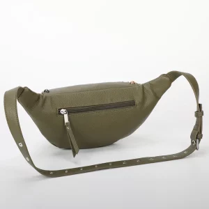 Alternative view of Marsupio Verde con Borchie Mimi Mua – Accessorio Fashion Versatile