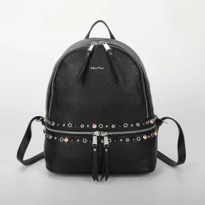 Zaino Donna Nero con Borchie Mimì Muà – Elegante e Trendy