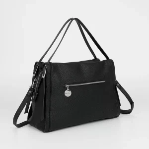 Borsa a spalla donna con doppio manico e cinturino regolabile – elegante in ecopelle 7 M8 J201250 1000 05