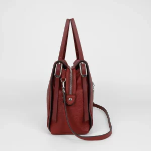 Borsa a spalla mimimua rossa con doppio manico e cinturino – eleganza e praticità 5 M8 J201250 280 02