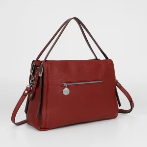 Alternative view of Borsa a Spalla Mimimua Rossa con Doppio Manico e Cinturino – Eleganza e Praticità