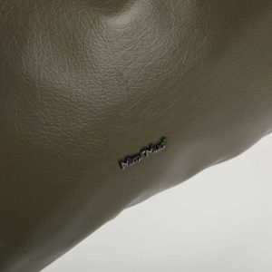 Borsa mimi mua verde militare con tracolla a catena intrecciata – elegante borsa spalla donna 6 Borsa a spalla e tracolla mimi mua verde 2