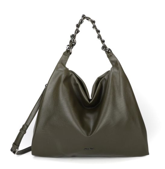 Borsa mimi mua verde militare con tracolla a catena intrecciata – elegante borsa spalla donna 1 Borsa Mimi Mua Verde Militare con Tracolla a Catena Intrecciata – Elegante Borsa Spalla Donna