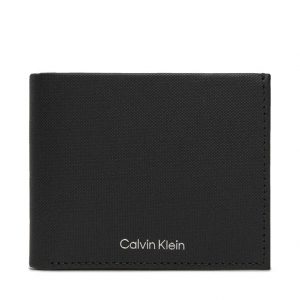 Portafoglio Calvin Klein CK Must Bifold 5CC con Portamonete - Pelle Nera