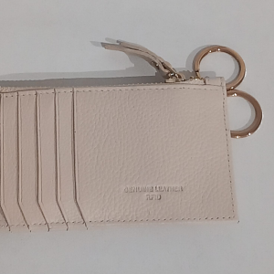 Marc Ellis Portacarte in Vera Pelle Nude – Accessorio Moda di Lusso